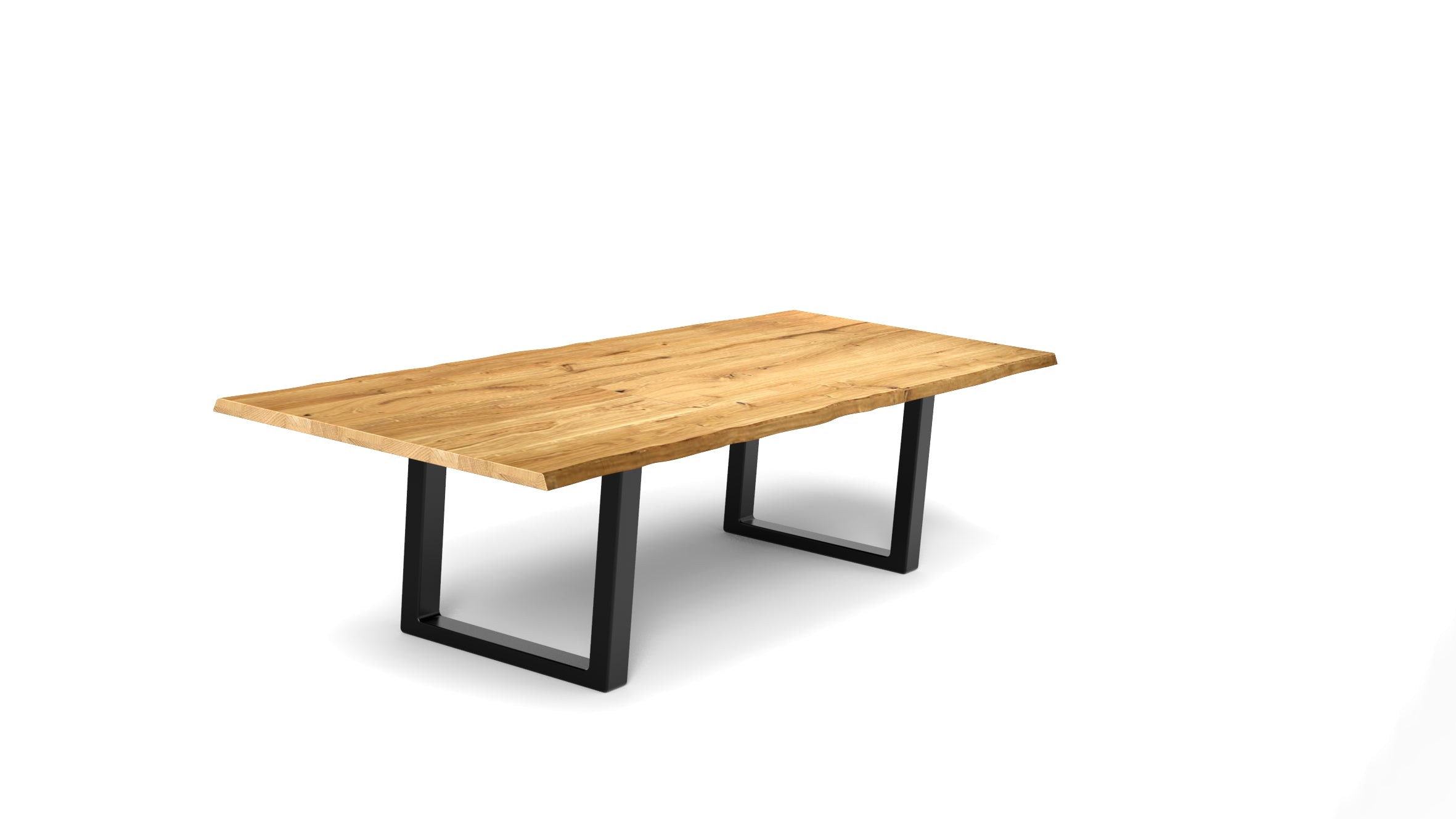 home U Massivholztisch | leichte Baumkante