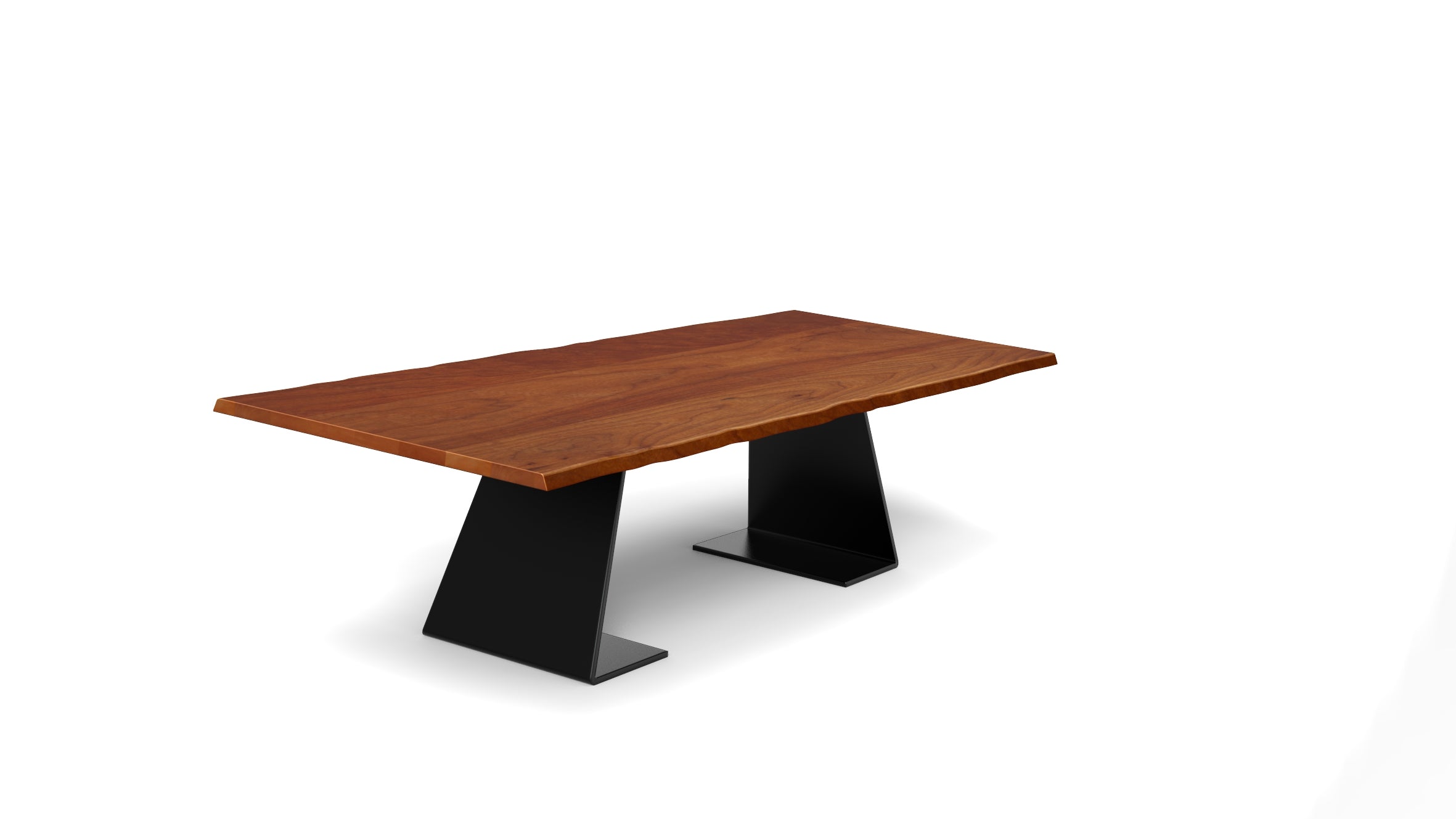 home Flat Massivholztisch | leichte Baumkante