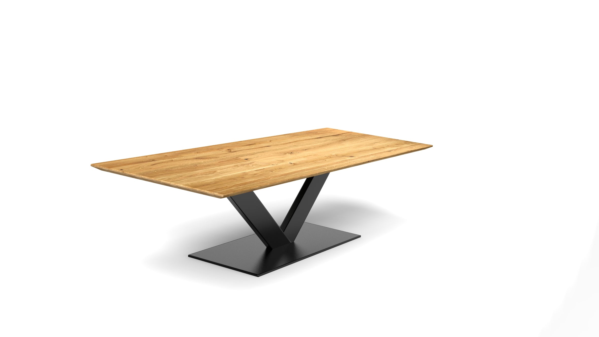 home V Massivholztisch | schweizer Kante